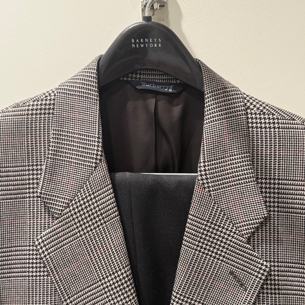 Burberry Monochrome Checkered Blazer